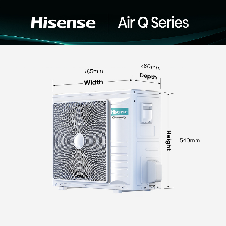 Hisense Air Q Series Air Conditioning 2.5kW Reverse System