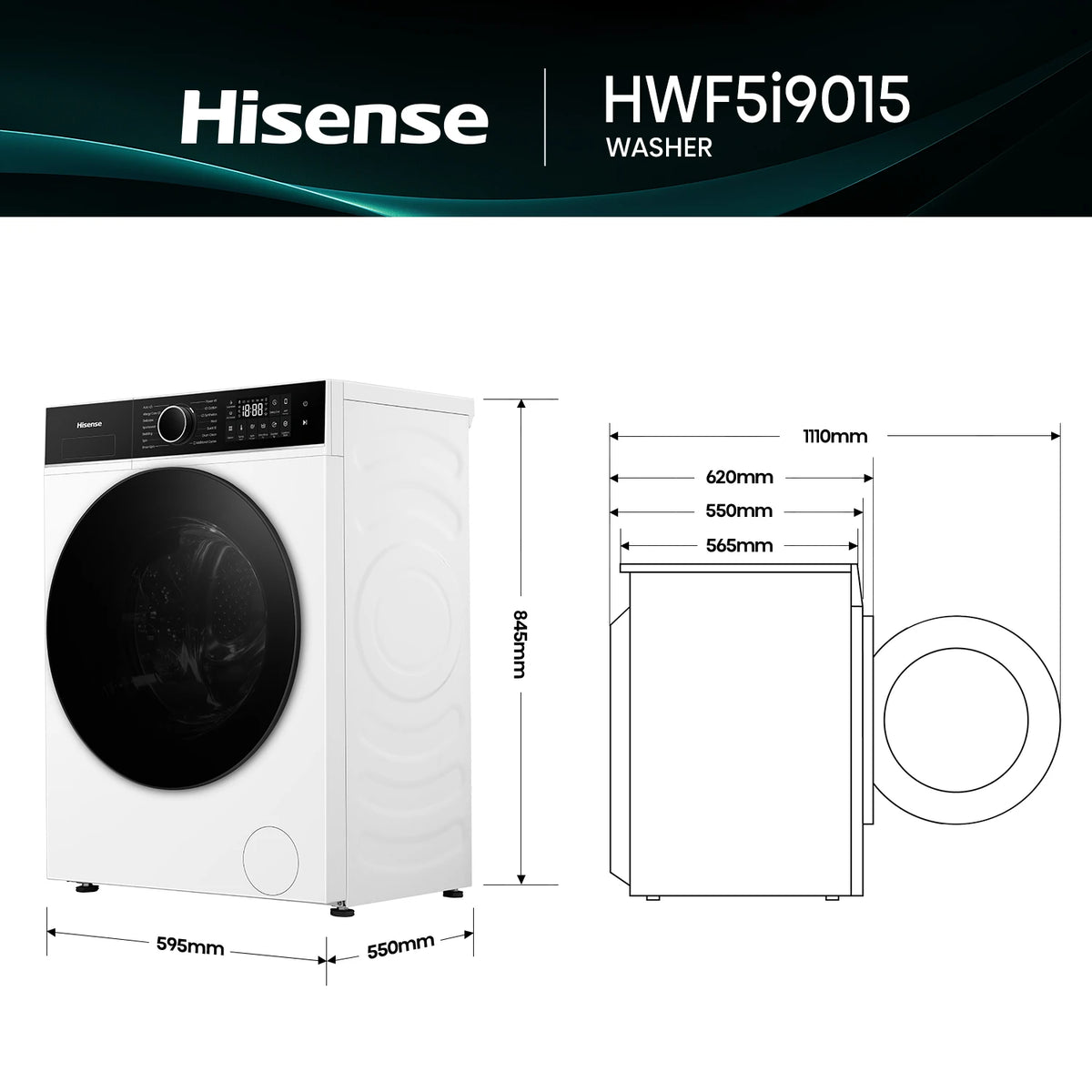 Hisense 9kg Series 5i Front Load Washer