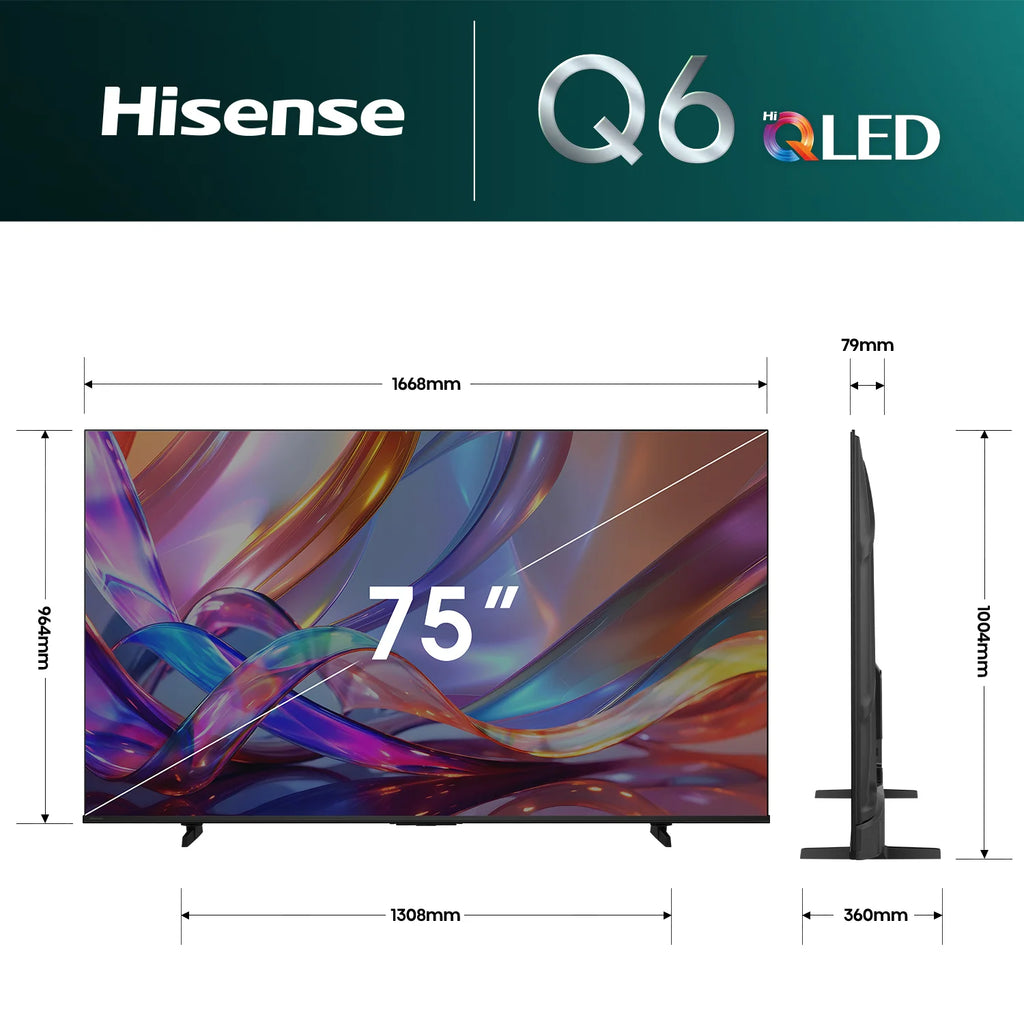 Hisense 75" Q6S Hi-QLED 4K Smart TV