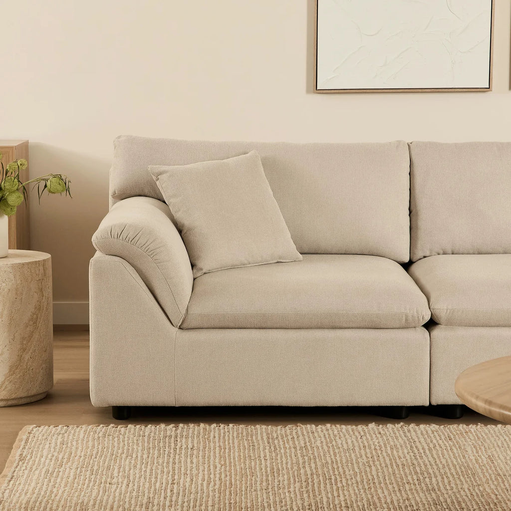 Emilia 2 Seater Sofa Couch - Oak