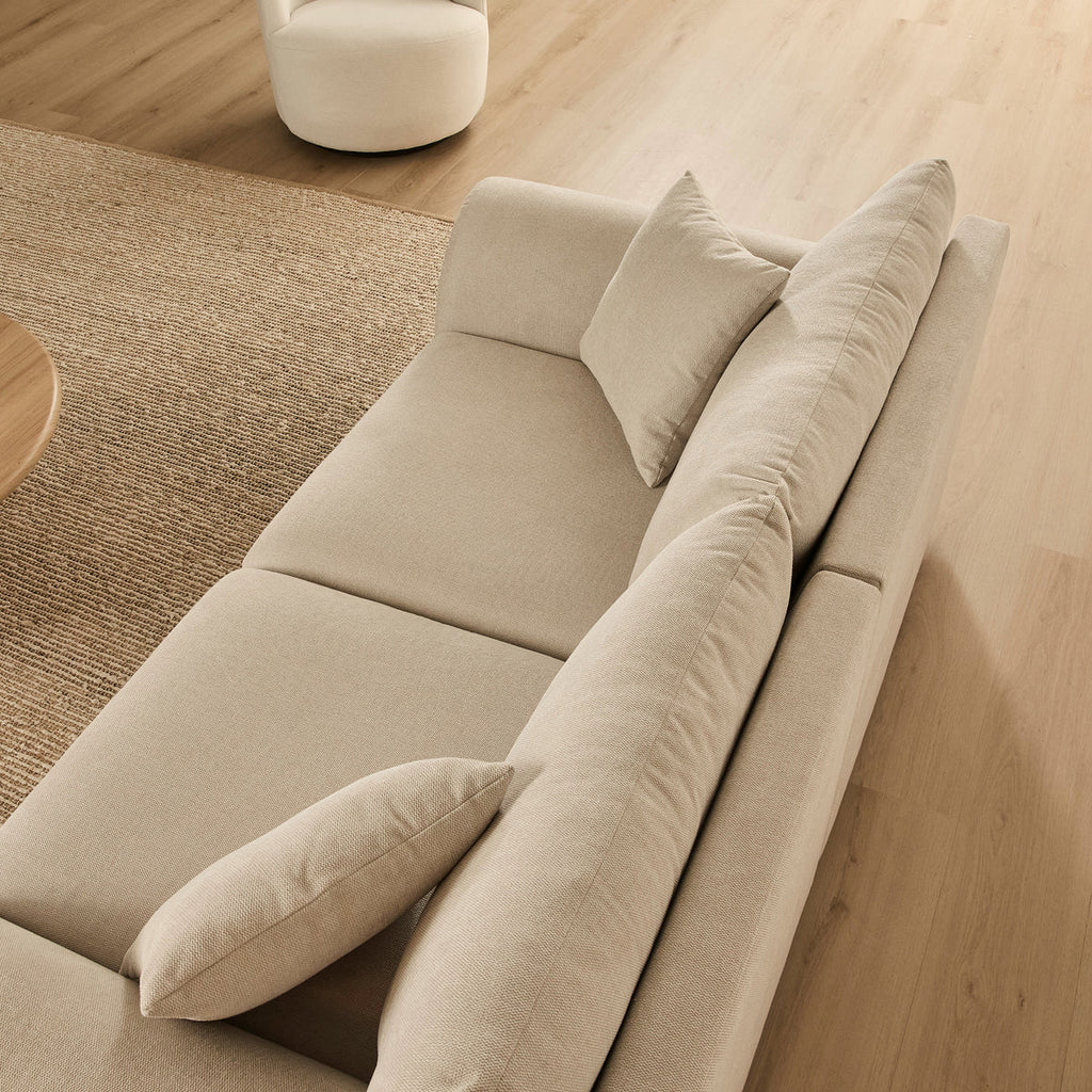 Emilia 2 Seater Sofa Couch - Oak