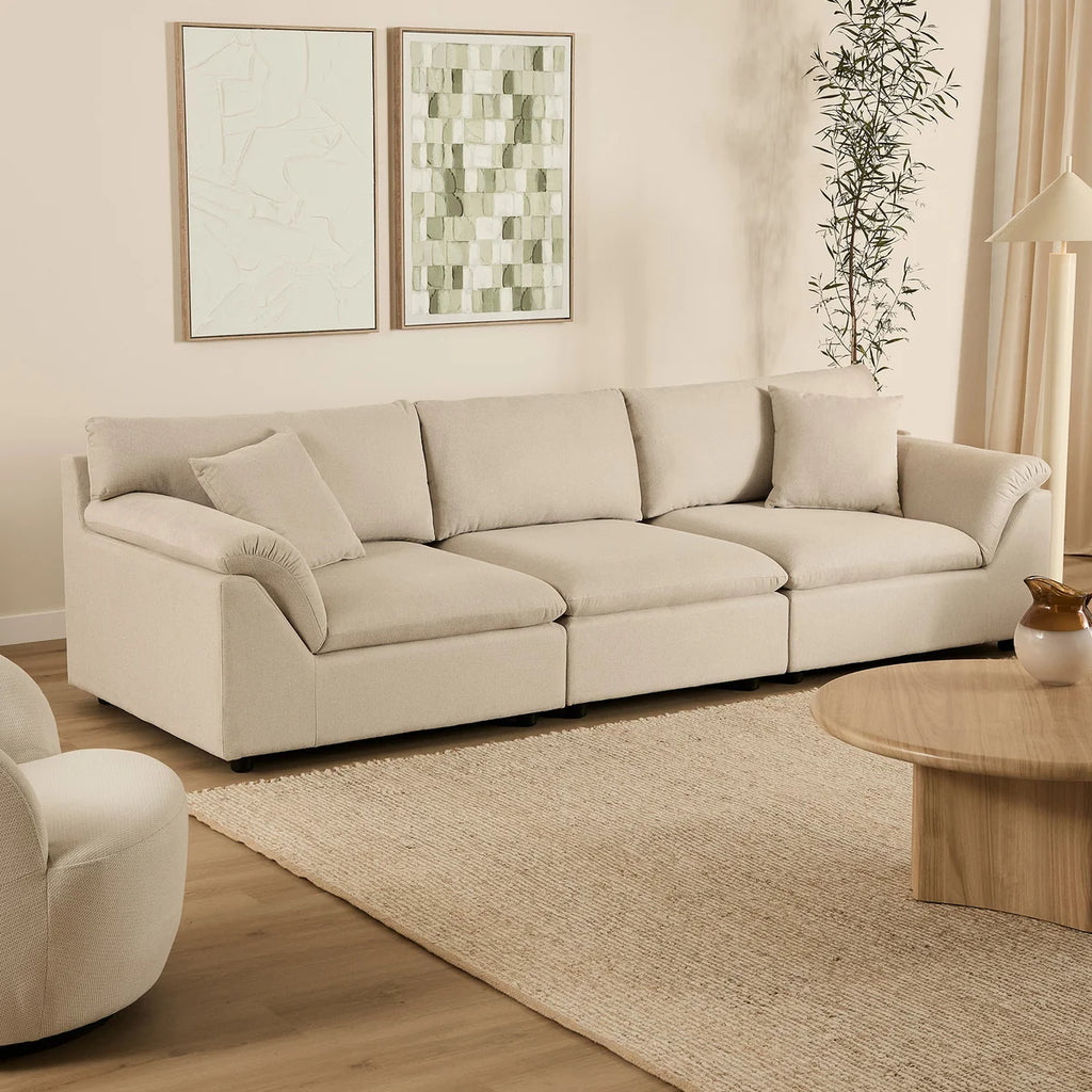 Emilia 3 Seater Sofa - Oak